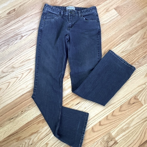 Levis Womens Jeans Sz 8 Tall SF Blue Low Rise Boot Cut Stretch Medium Wash Denim - Picture 2 of 9